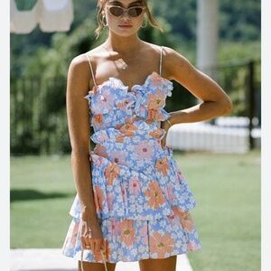Sabo Selma Cami Dress - Sky Floral